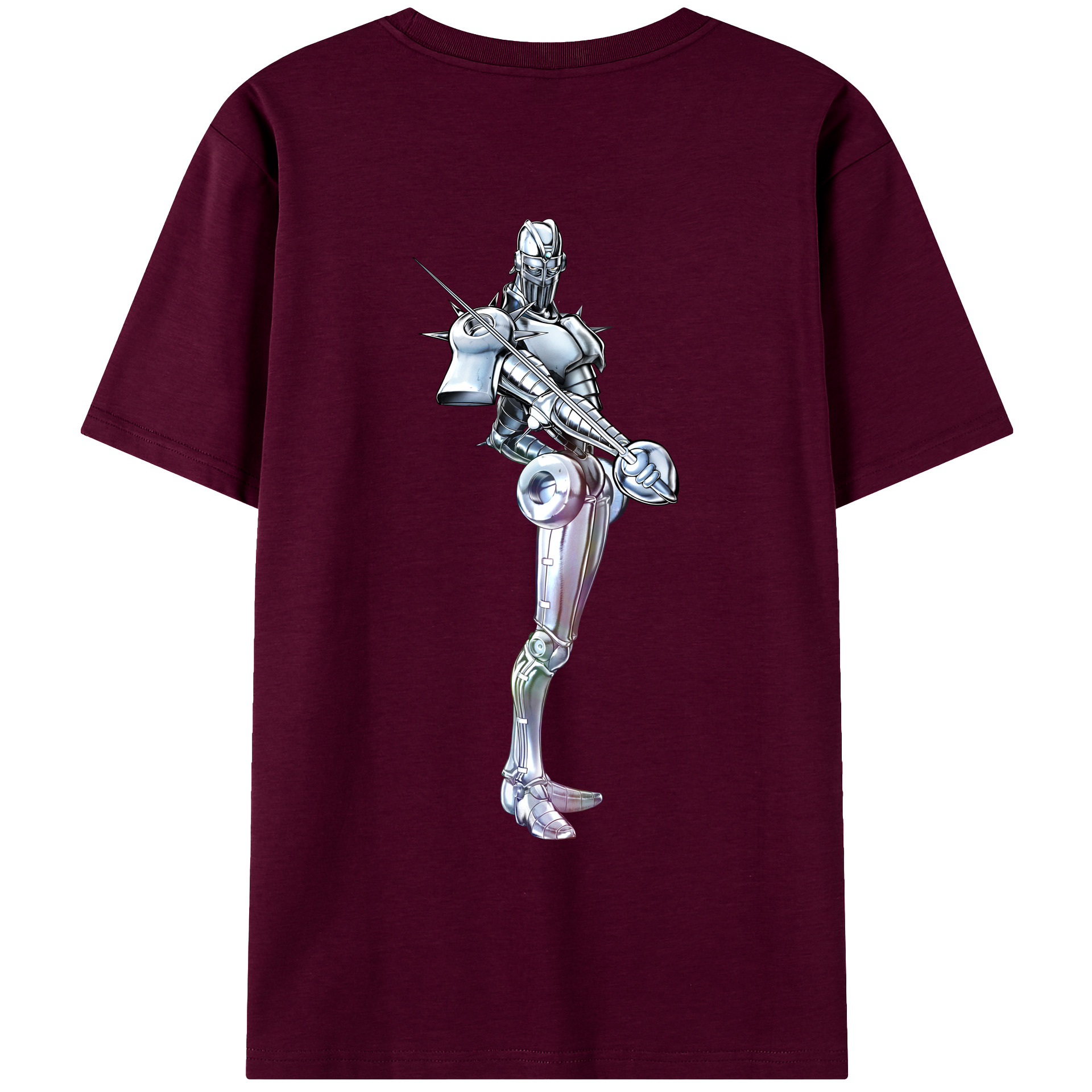 （画像用） ジョジョの奇妙な冒険 ジャン＝ピエール?ポルナレフ JoJo's Bizarre Adventure Jan Pierre Polnareff レディース半袖Tシャツ(バックプリント)